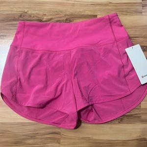 lululemon high rise speed up short 4” lined